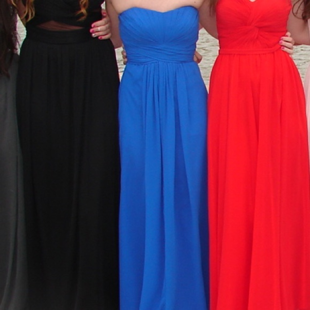 David’s Bridal Blue Formal Dress